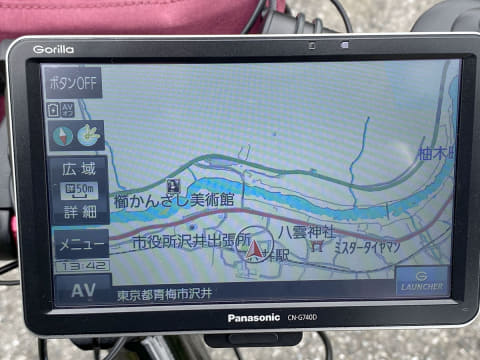 パナソニックのポータブルカーナビ「Gorilla」をe-bikeに装着!! そして