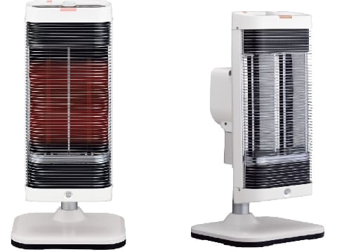 コロナ、シンプルなデザインの首振り遠赤外線暖房機「コアヒート