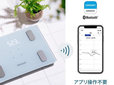 オムロンの体組成計、乗るだけでスマホにデータ転送 - 家電 Watch