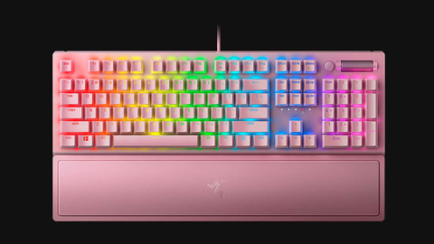 Razer、ゲーミングキーボード「BlackWidow V3」に新色Quartz Pinkを