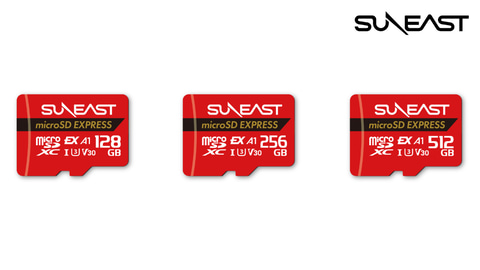 Switch 2動作検証済みmicroSD Expressカード。最大512GB版をSUNEASTが6