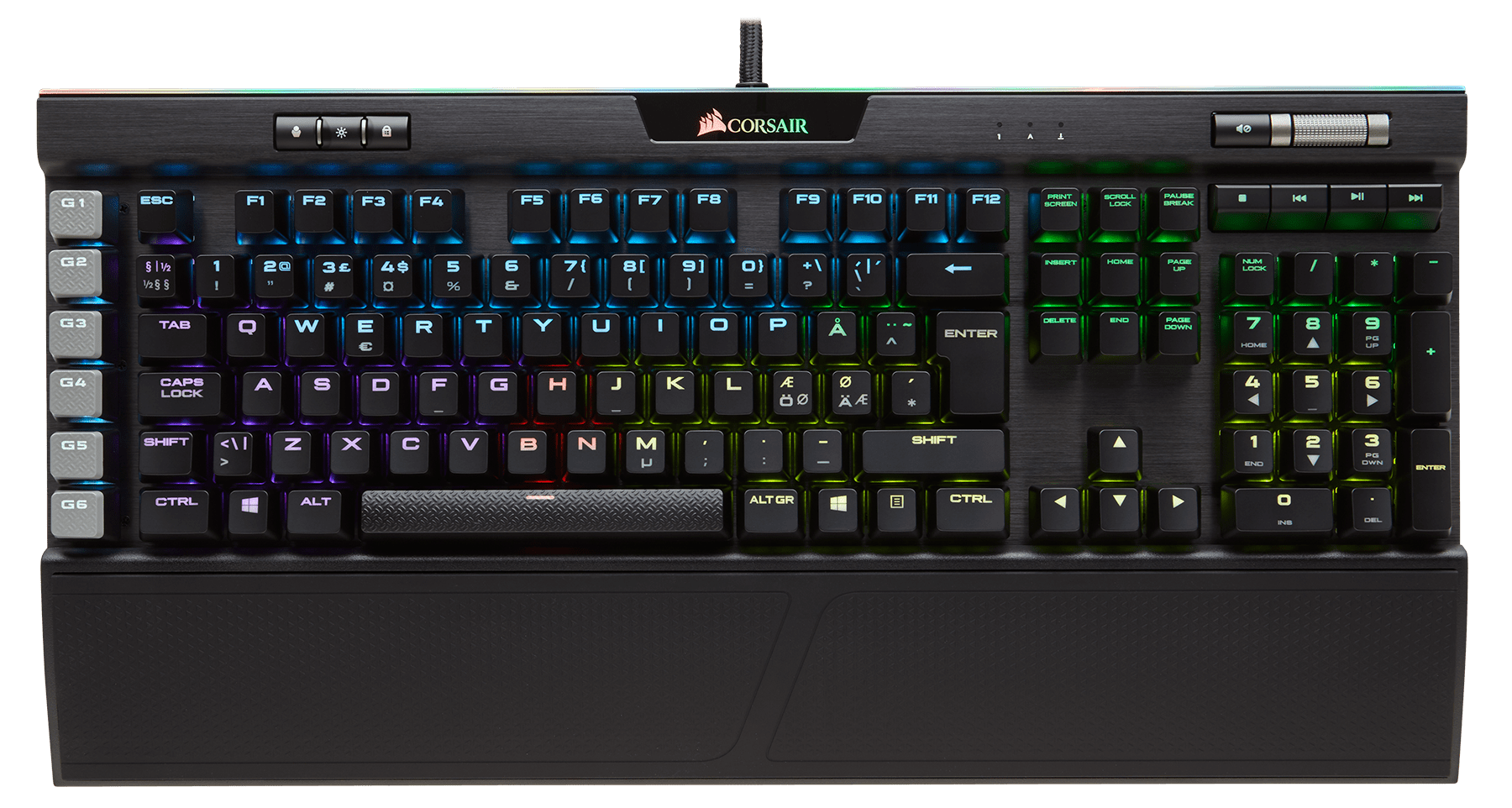 K95 RGB PLATINUM Mechanical Gaming Keyboard — CHERRY® MX Speed — Black