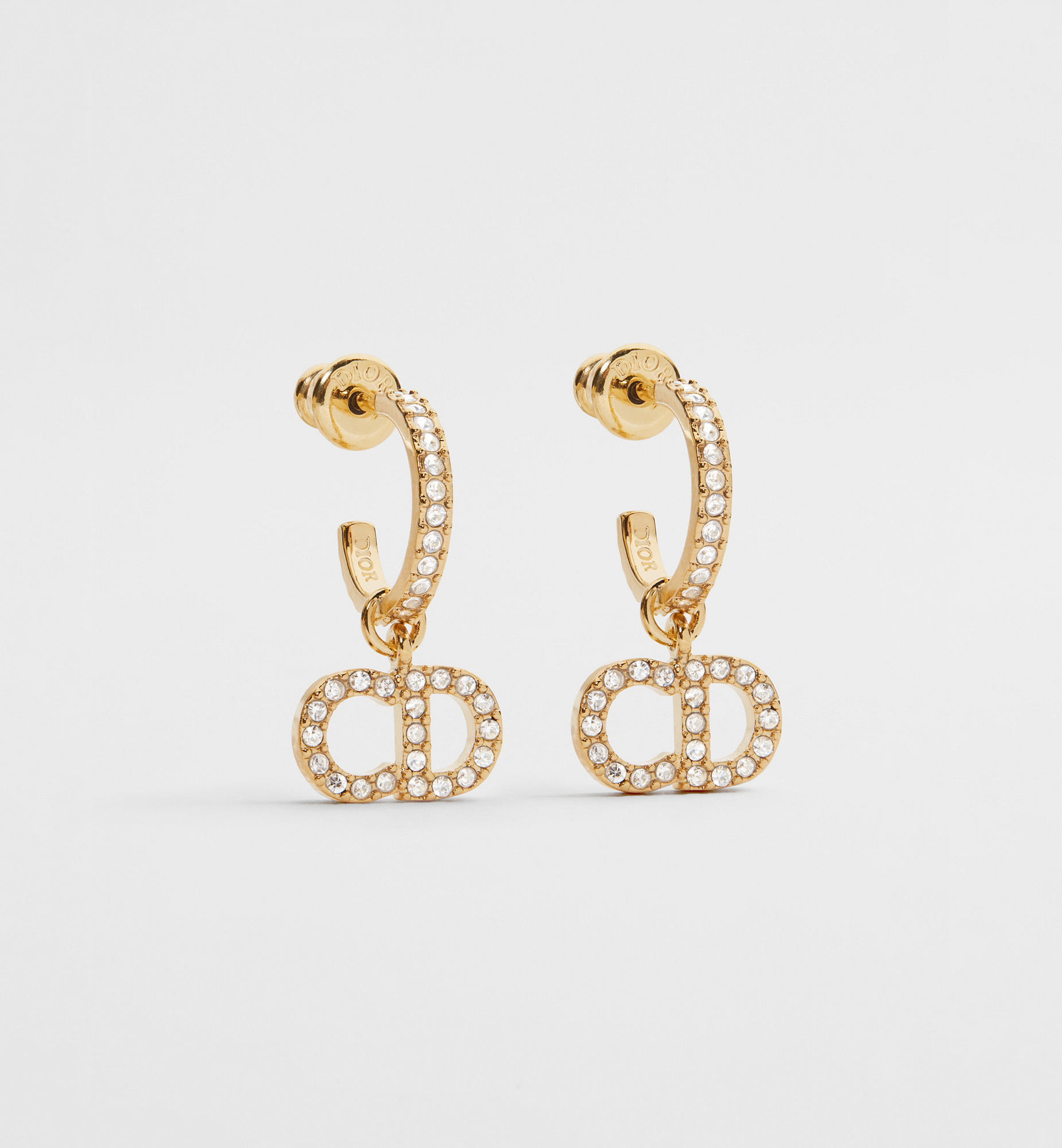 DIOR | Clair D Lune ピアス メタル & クリスタル