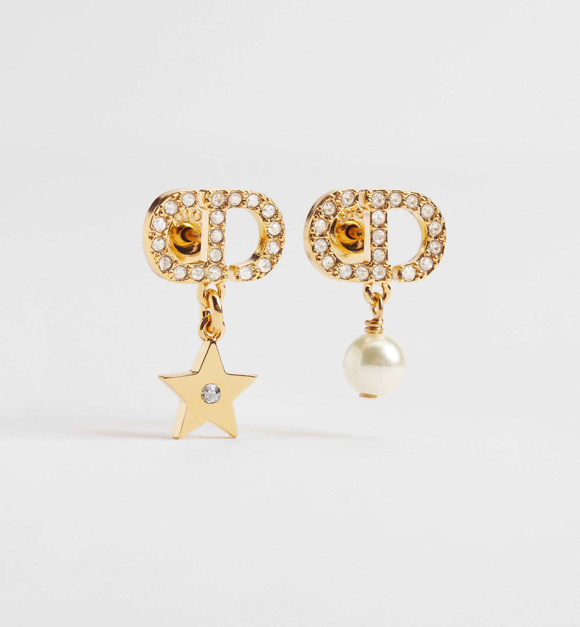 DIOR | Petit CD Lucky Charms ピアス メタル・レジンパール・クリスタル