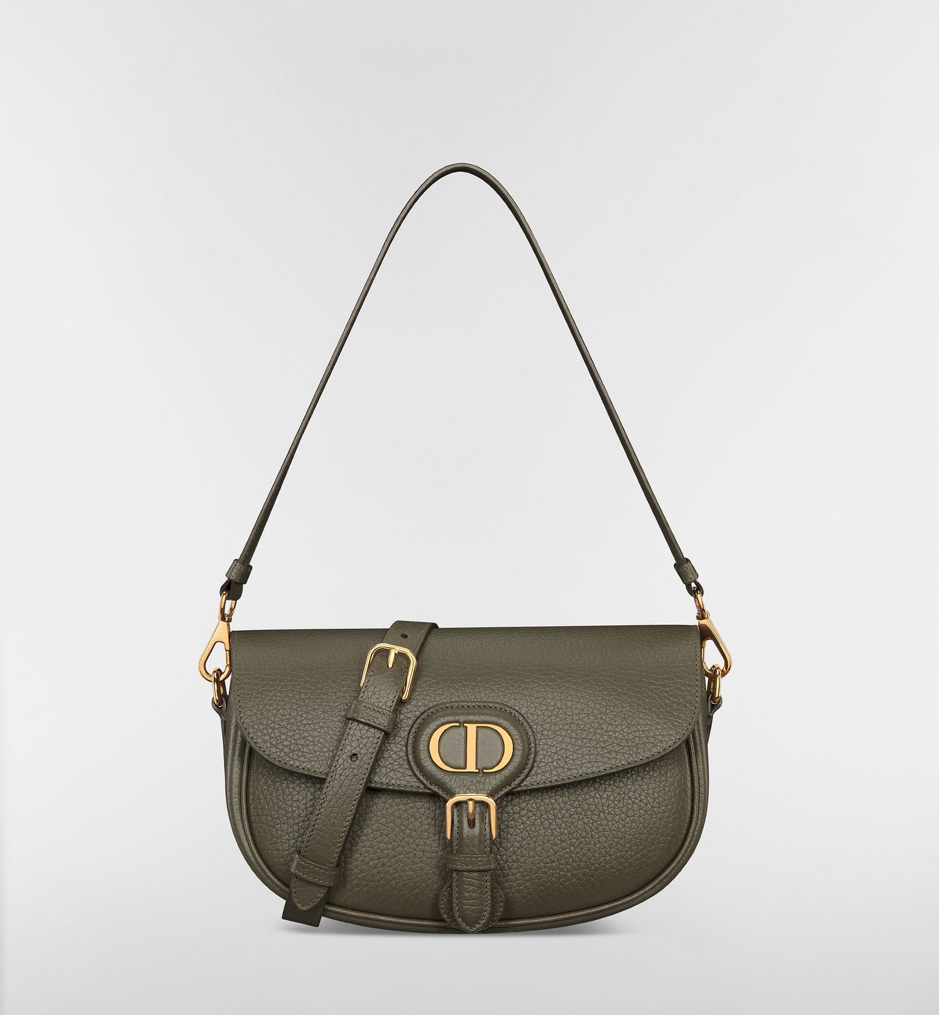 Dior Bobby Multicarry Bag Olive Taupe Grained Calfskin | DIOR