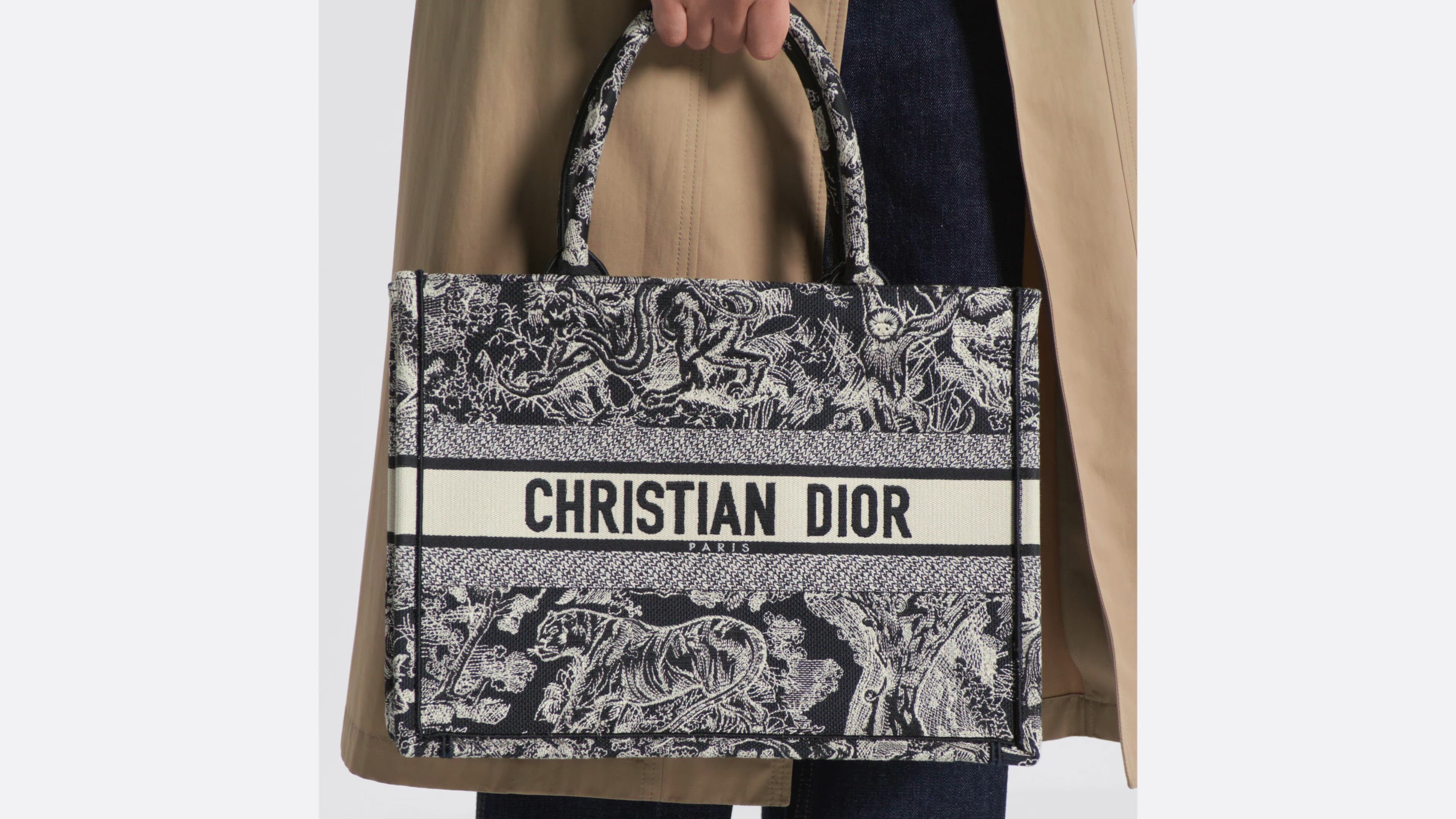 DIOR | Dior Book Tote バッグ ミディアム トワル ドゥ ジュイ