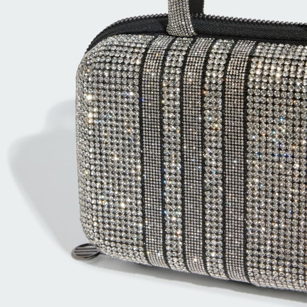 アディダス ラインストーン クラッチバッグ - シルバー | アディダス