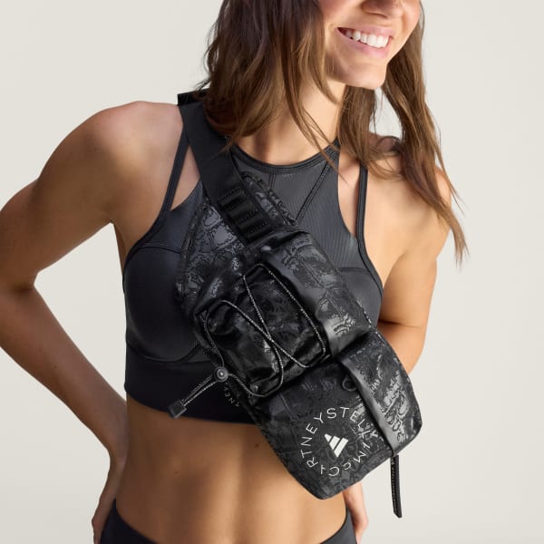 adidas by Stella McCartney バムバッグ シャイン - ブラック