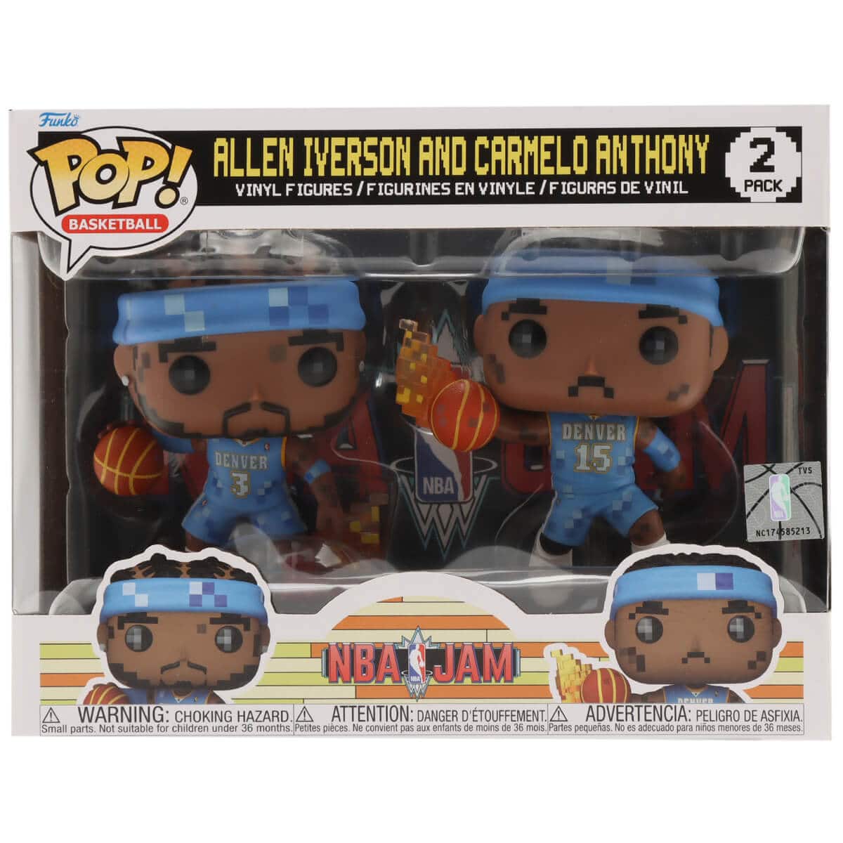 FUNKO Pop! NBA JAM: Nuggets- Allen Iverson/Camelo Anthony 2PK