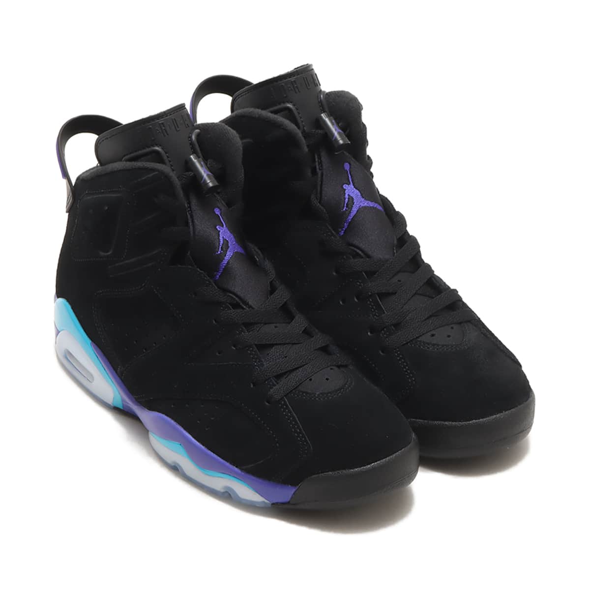 JORDAN BRAND AIR JORDAN 6 RETRO BLACK/BRIGHT CONCORD-AQUATONE
