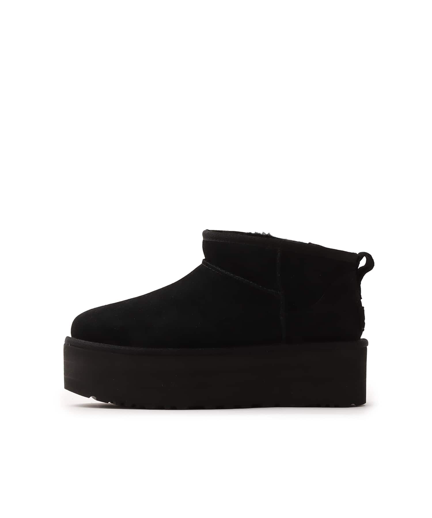 UGG W CLASSIC ULTRA MINI PLATFORM BLACK（アグ クラッシック