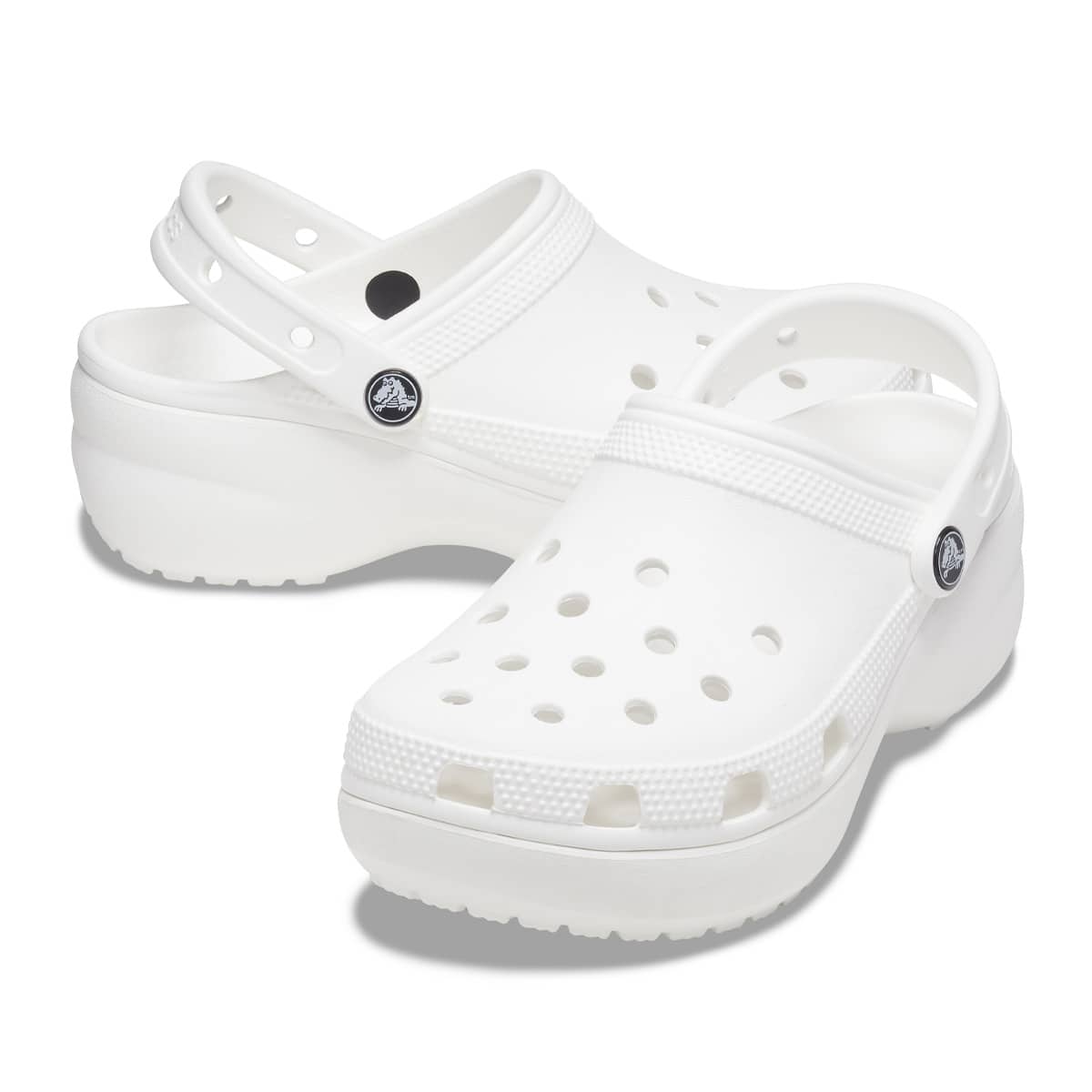 crocs Classic Platform Clog W White（クロックスクラシック