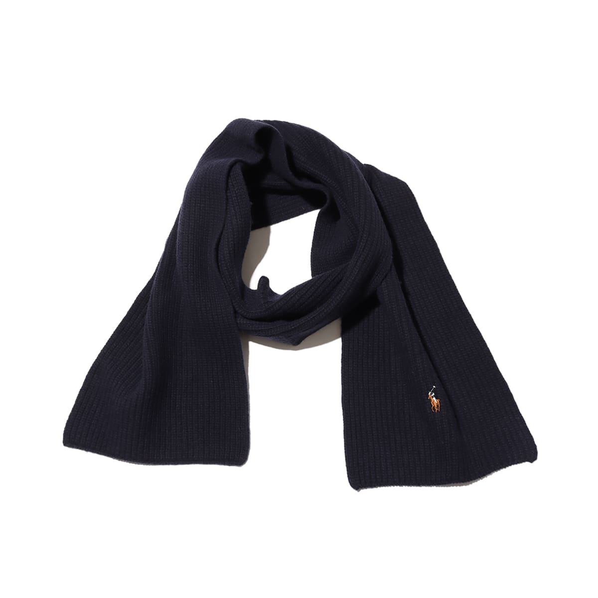 POLO RALPH LAUREN SGNTR KNT SC-SCARF HUNTER NAVY（ポロ ラルフ