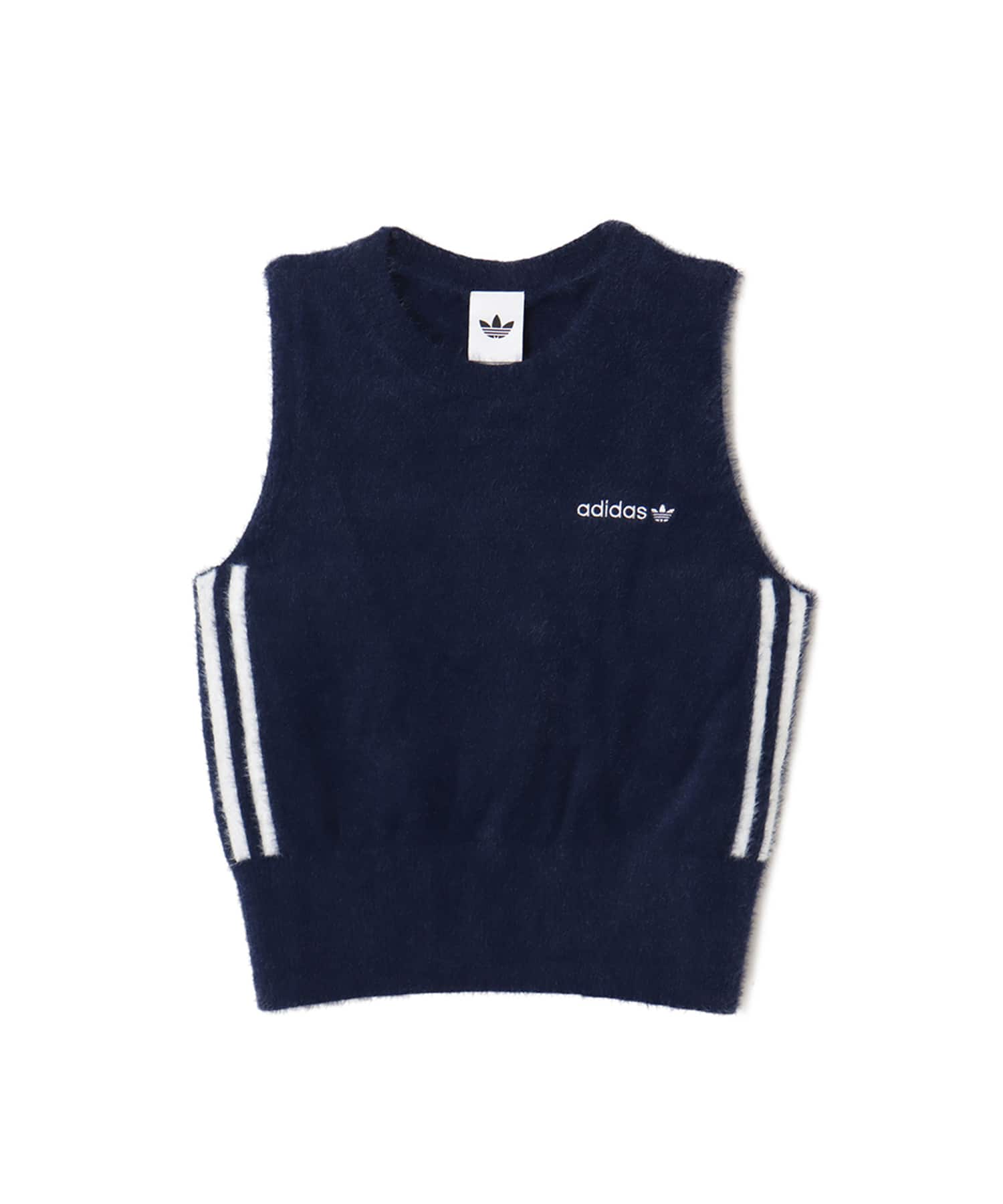 adidas FLUFFY KNITTED VEST ナイトインディゴ/オフホワイト