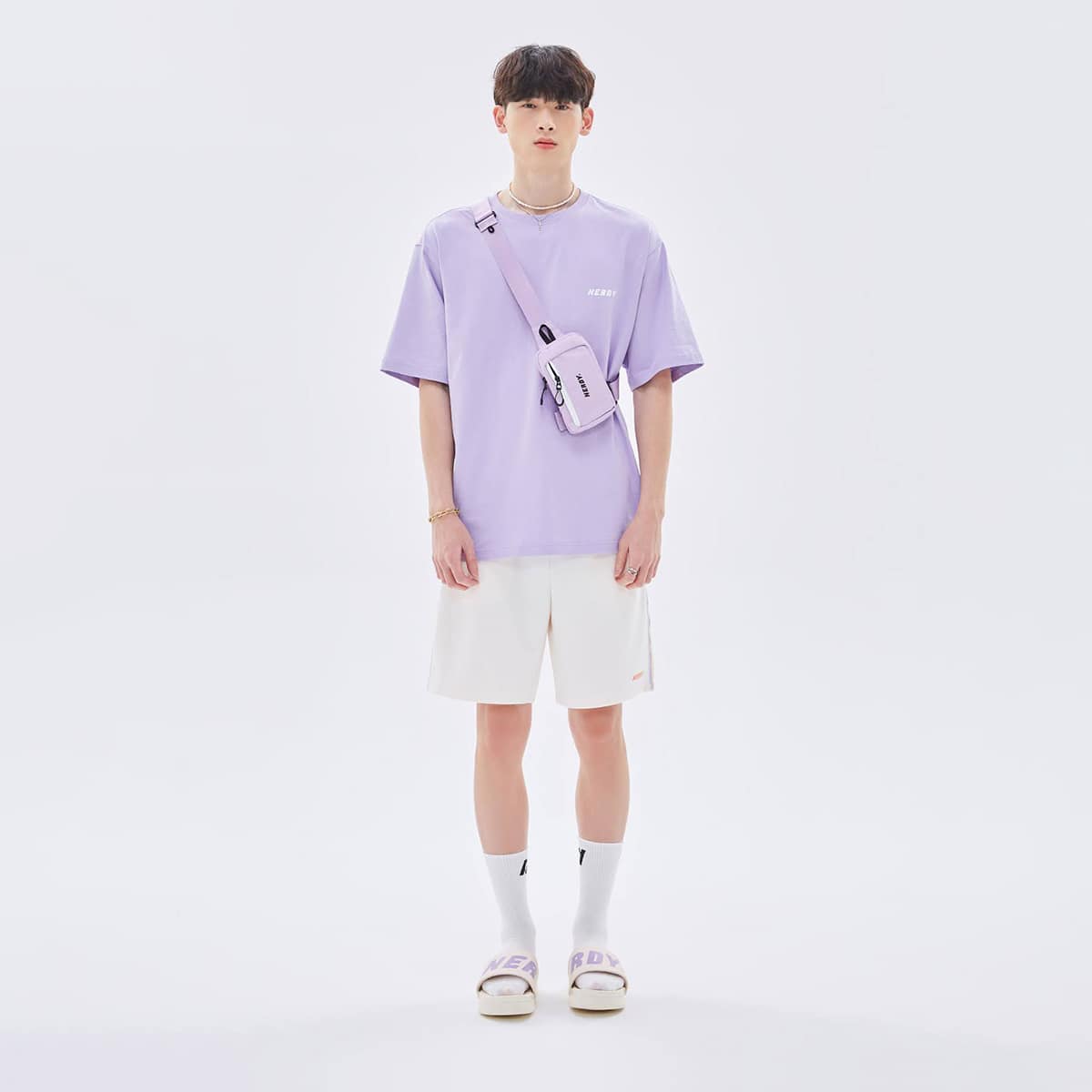 NERDY Essential 1/2 Sleeve T-shirt LIGHT PURPLE 22SU-I（ノルディー