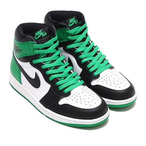 JORDAN BRAND AIR JORDAN 1 RETRO HIGH OG BLACK/LUCKY GREEN-WHITE