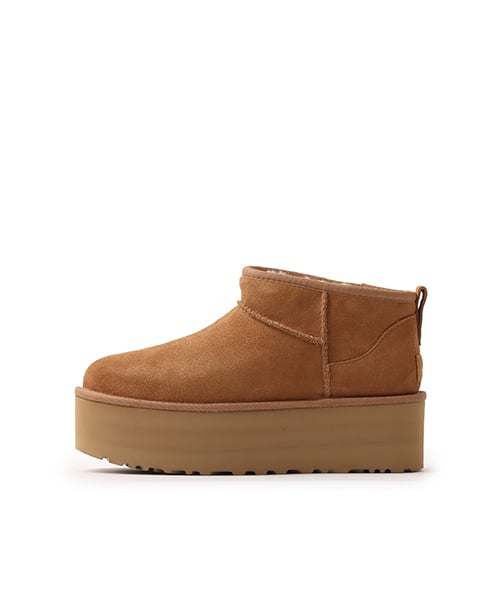 UGG W CLASSIC ULTRA MINI PLATFORM CHESTNUT（アグ クラッシック