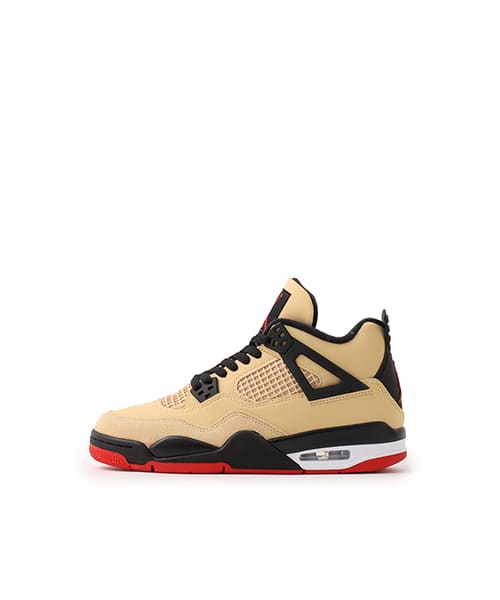 JORDAN BRAND JORDAN 4 RETRO (TD) SESAME/FIRE RED-BLACK-WHITE