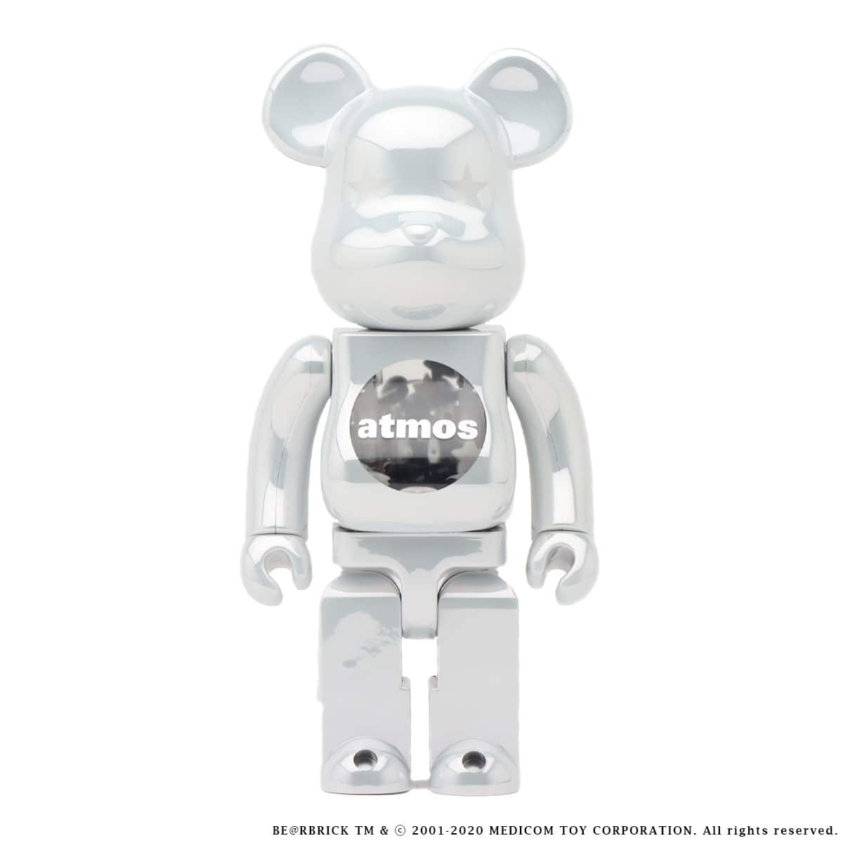 MEDICOM TOY BE@RBRICK atmos WHITE CHROME Ver. 100％ & 400％ 20FW-S