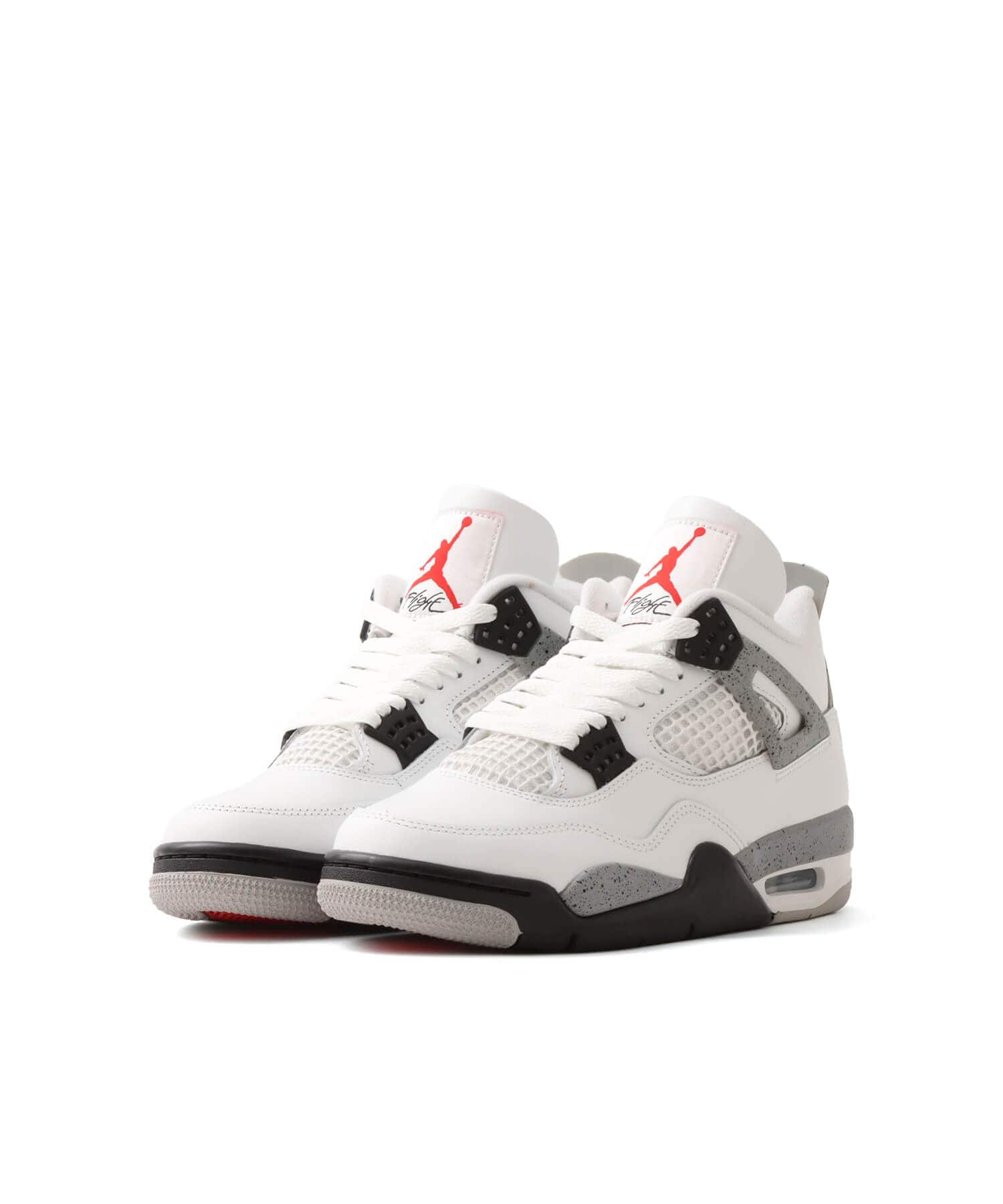 JORDAN BRAND AIR JORDAN 4 RETRO SUMMIT WHITE/FIRE RED-CEMENT GREY