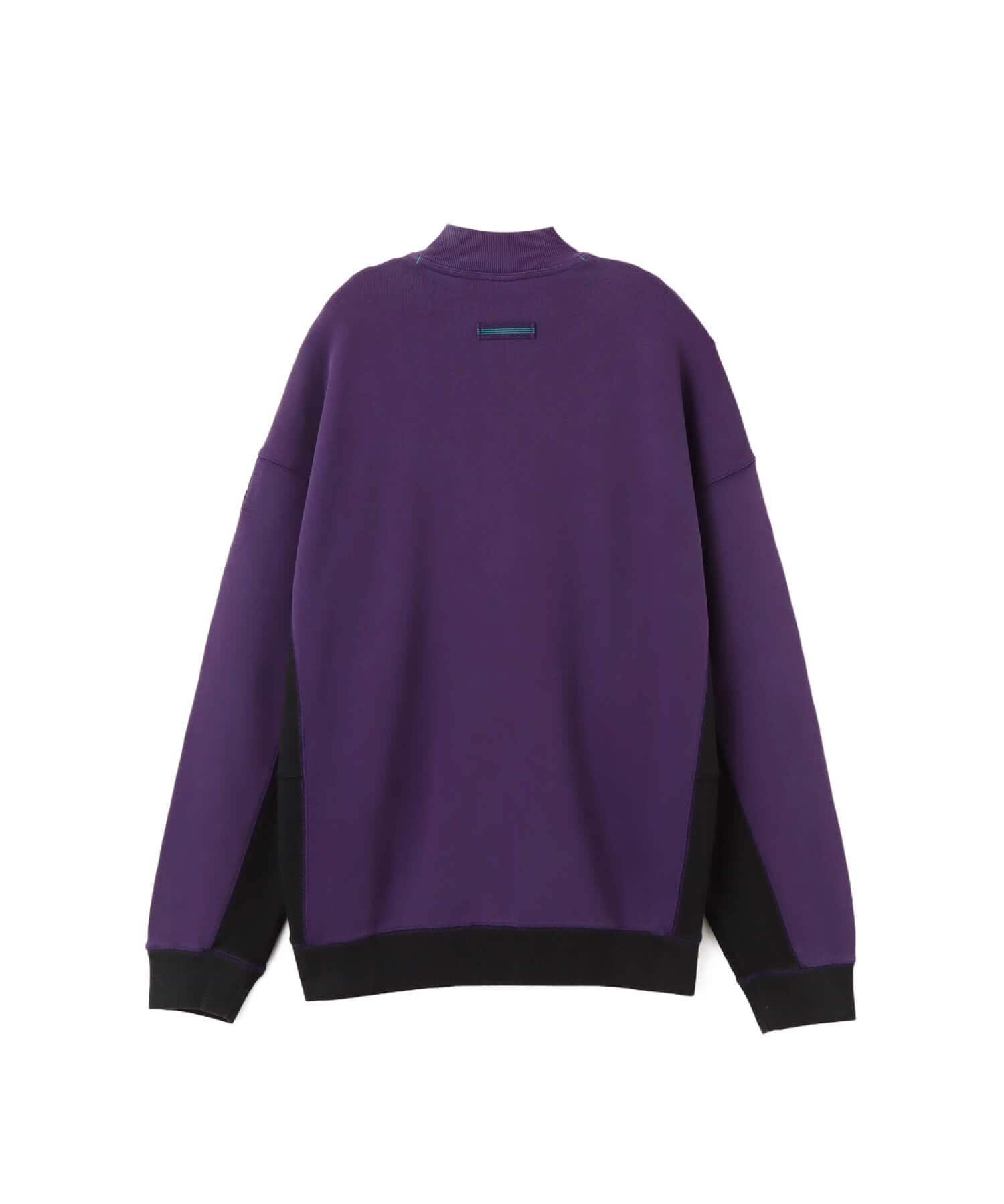 adidas EQUIPMENT BLOCKED HALF-ZIP バイオレット/ブラック