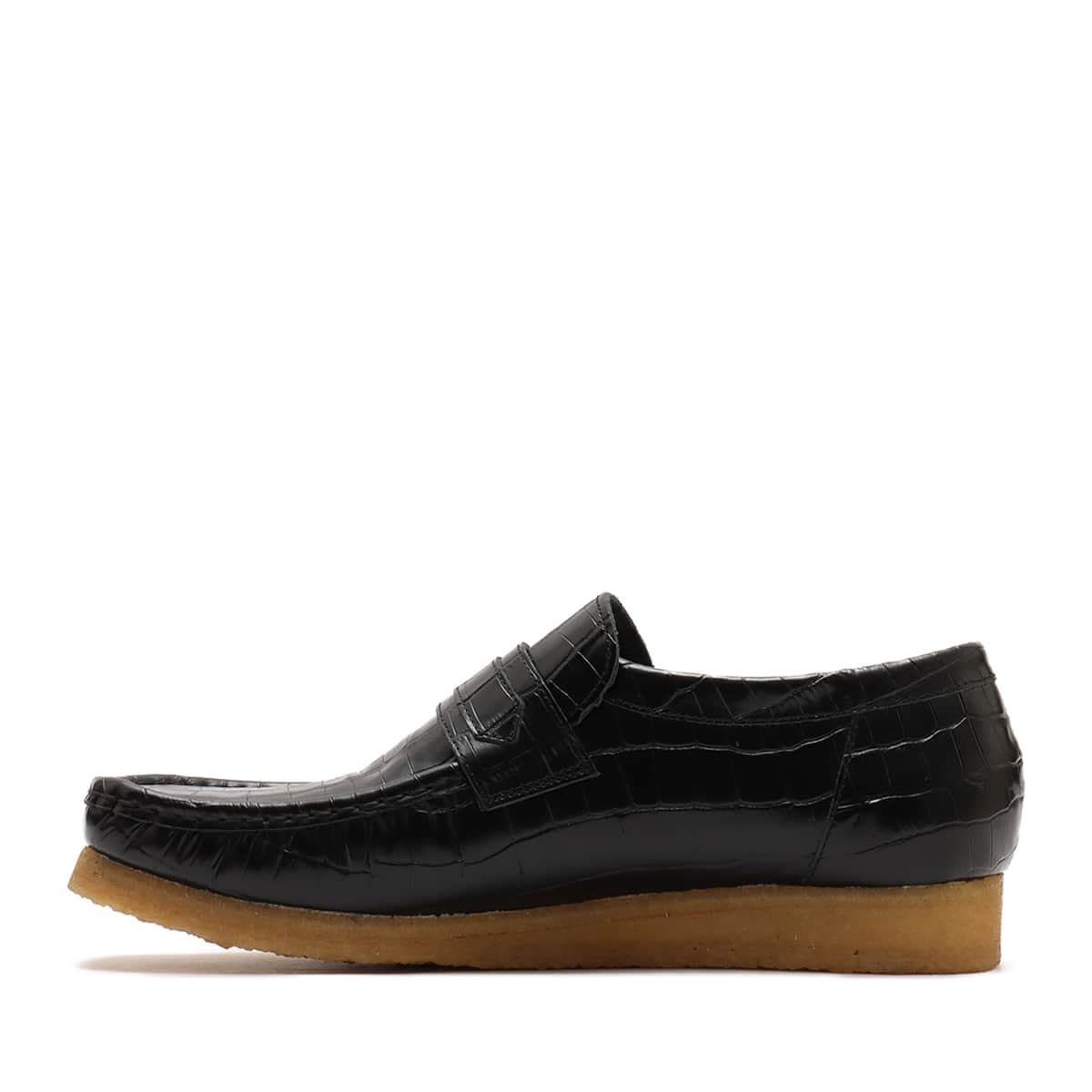 CLARKS WallabeeLoafer Black Croc （クラークス ワラビーローファー