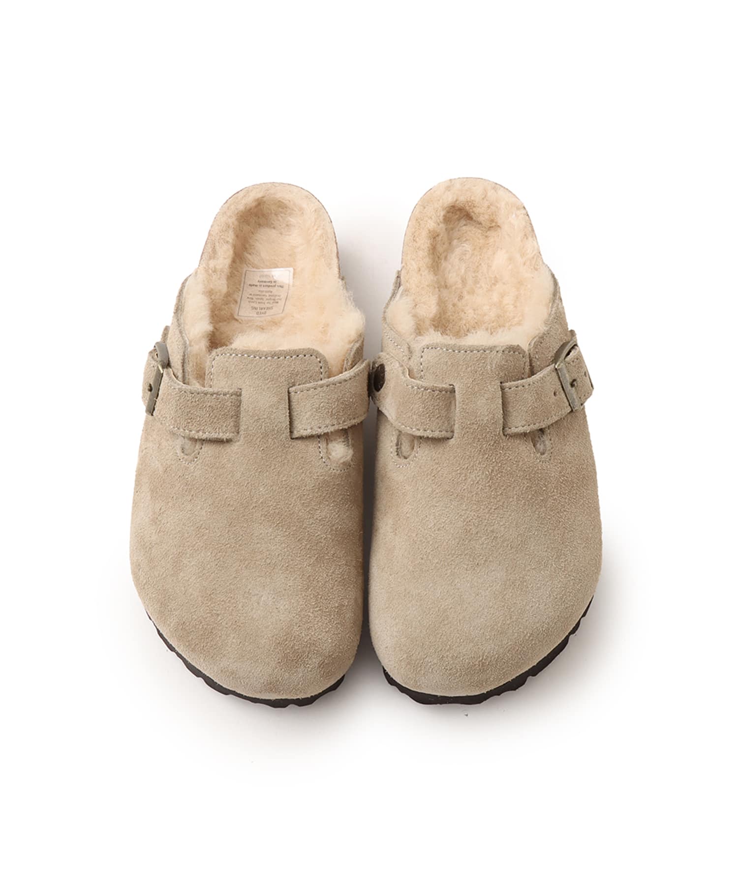 BIRKENSTOCK BOSTON SHEARLING LEVE TAUPE LAF TAUPE
