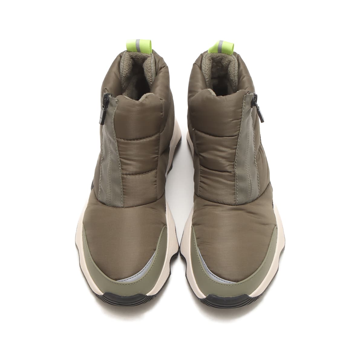 SOREL KINETIC TM IMPACT PUFFY ZIP WP Stone Green, Black（ソレル