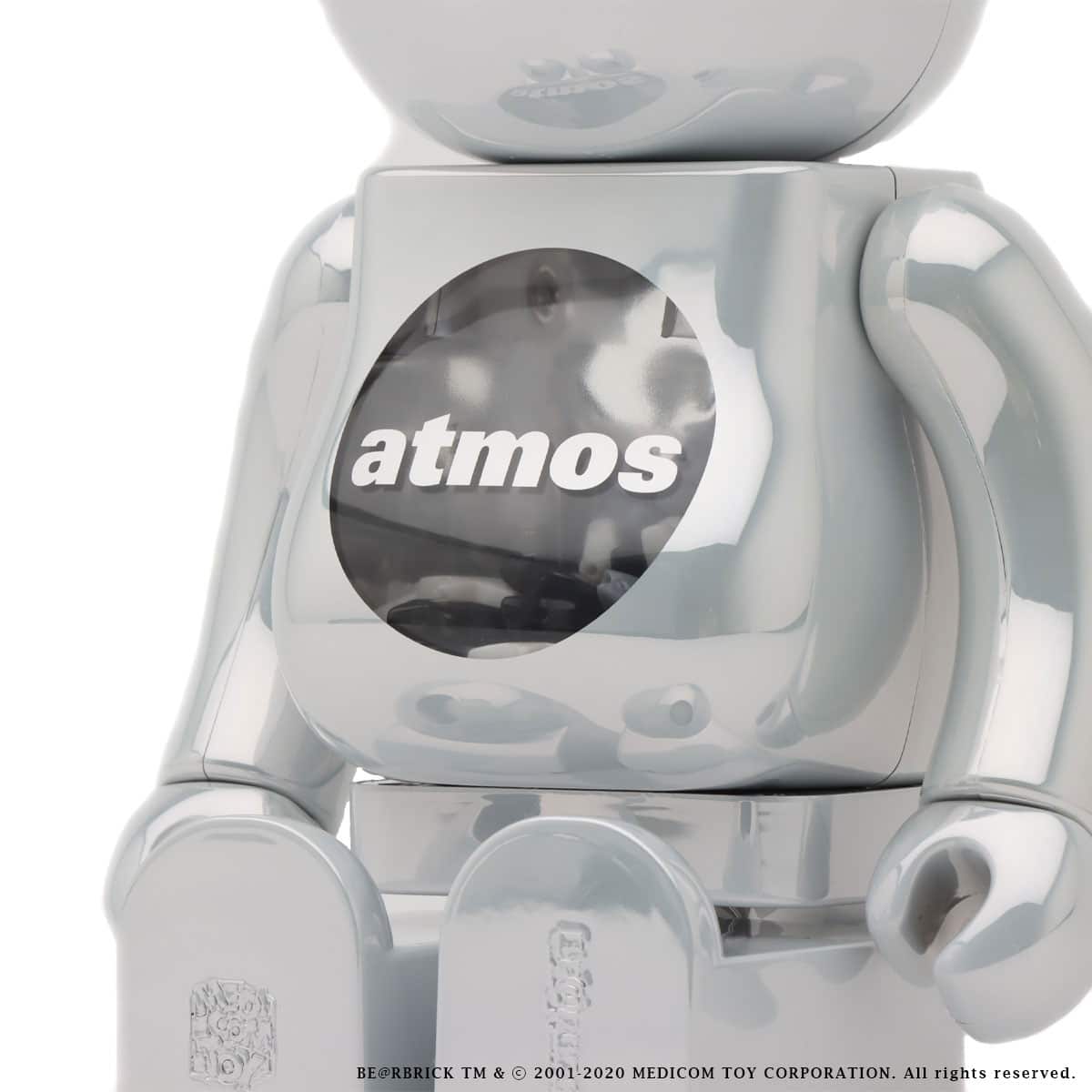 MEDICOM TOY BE@RBRICK atmos WHITE CHROME Ver. 100％ & 400％ 20FW-S
