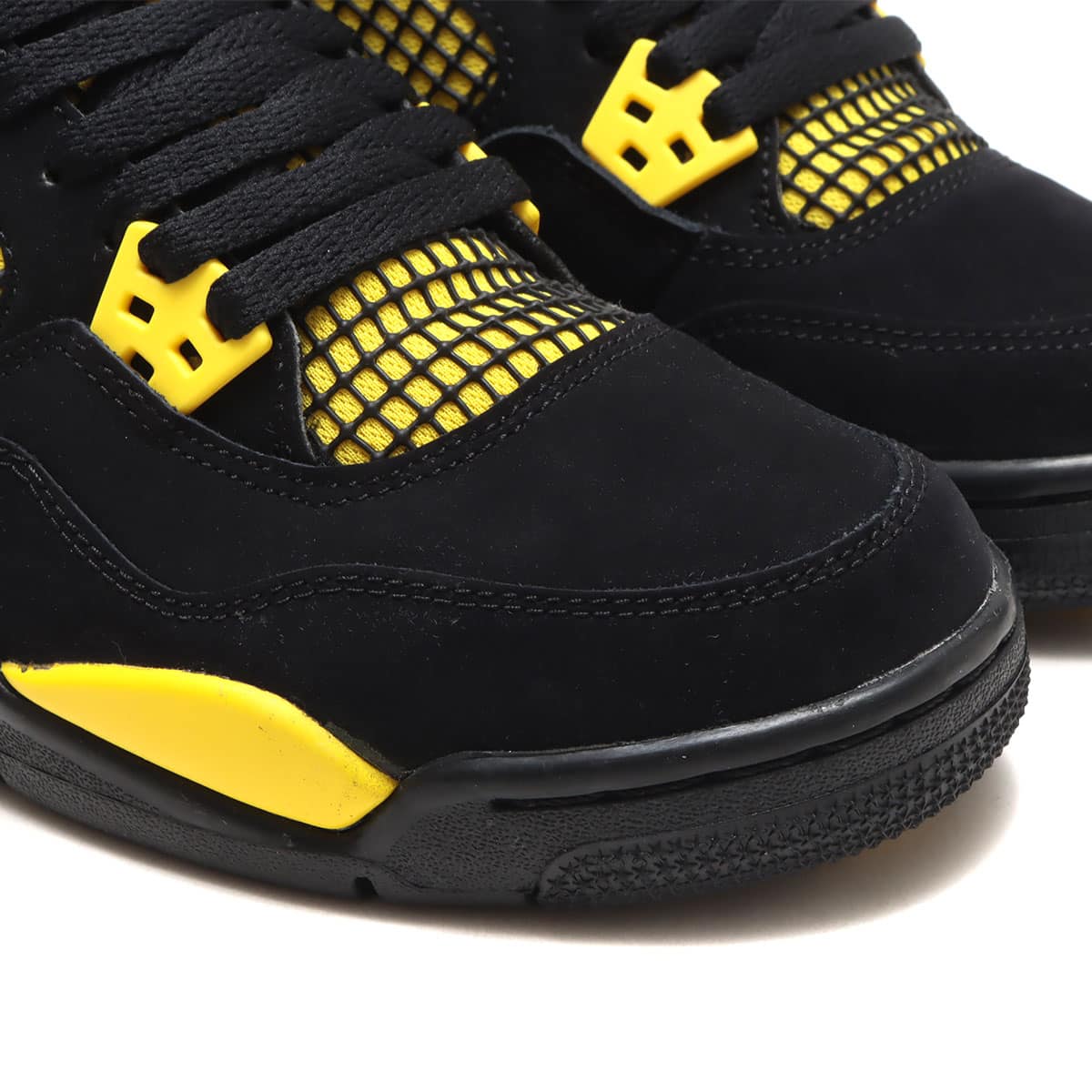 JORDAN BRAND AIR JORDAN 4 RETRO GS BLACK/WHITE-TOUR YELLOW 23SU-I