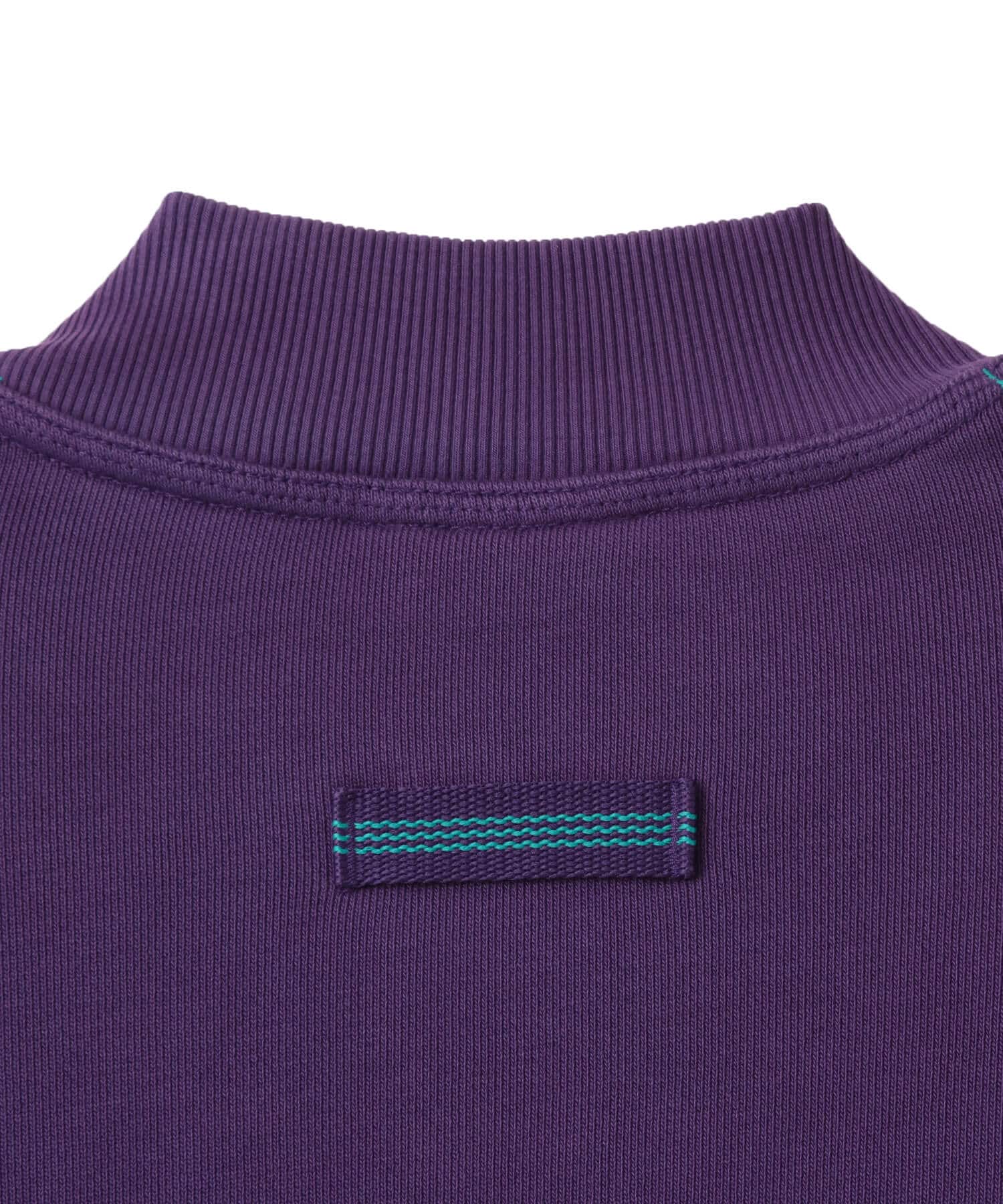 adidas EQUIPMENT BLOCKED HALF-ZIP バイオレット/ブラック