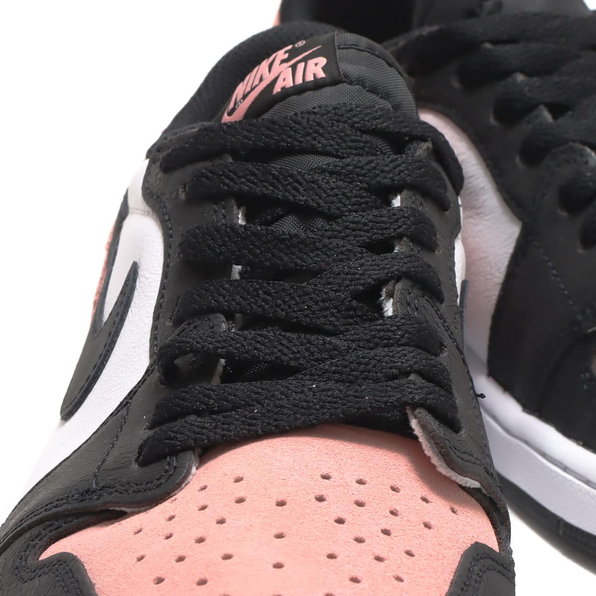 JORDAN BRAND AIR JORDAN 1 RETRO LOW OG BLACK/BLEACHED CORAL-WHITE