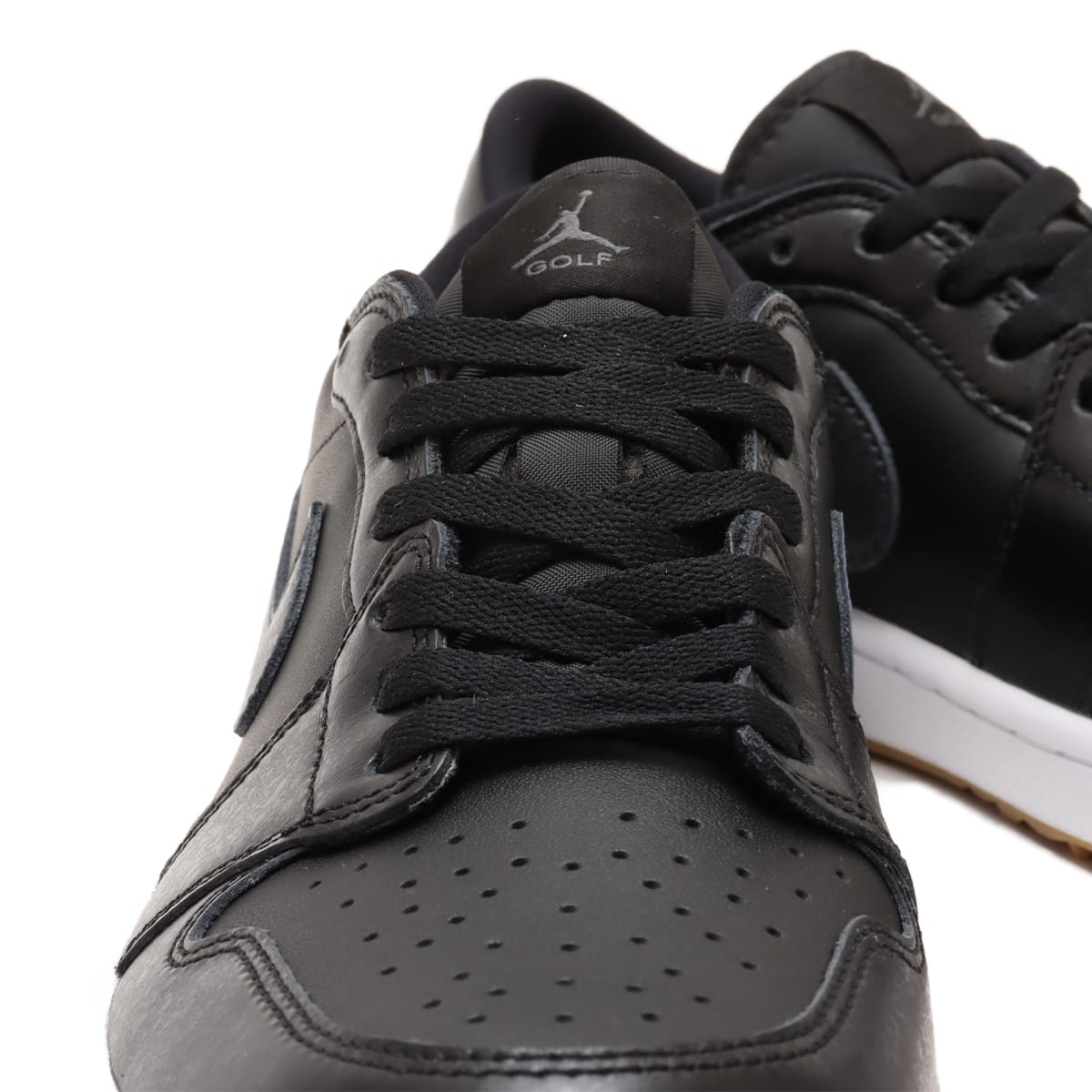 JORDAN BRAND AIR JORDAN 1 LOW G BLACK/ANTHRACITE-GUM MED BROWN