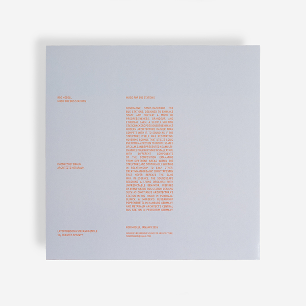 ROD MODELL - Music For Bus Stations - Boomkat