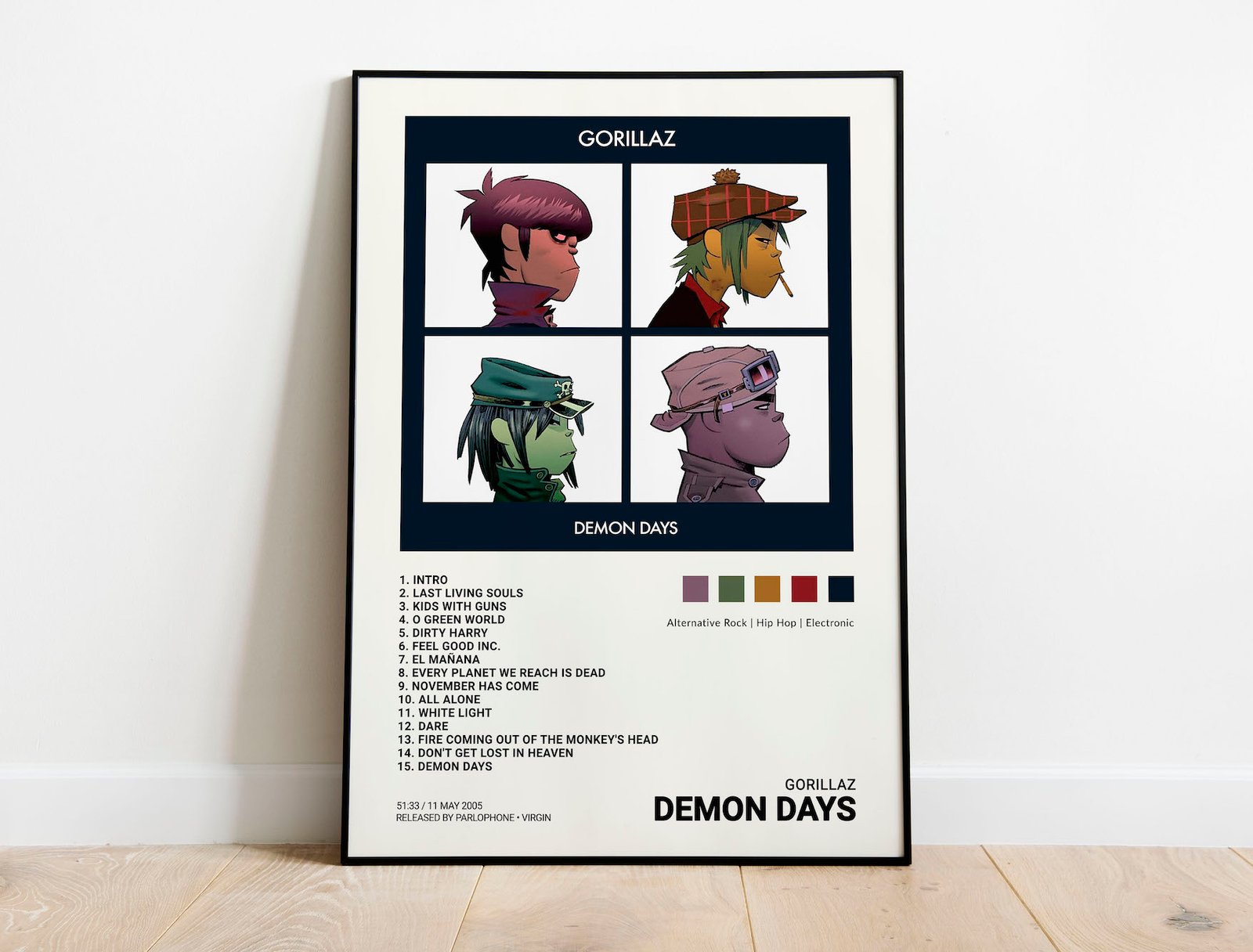 Gorillaz - Demon Days Album Cover Poster, Gorillaz Wallpaper