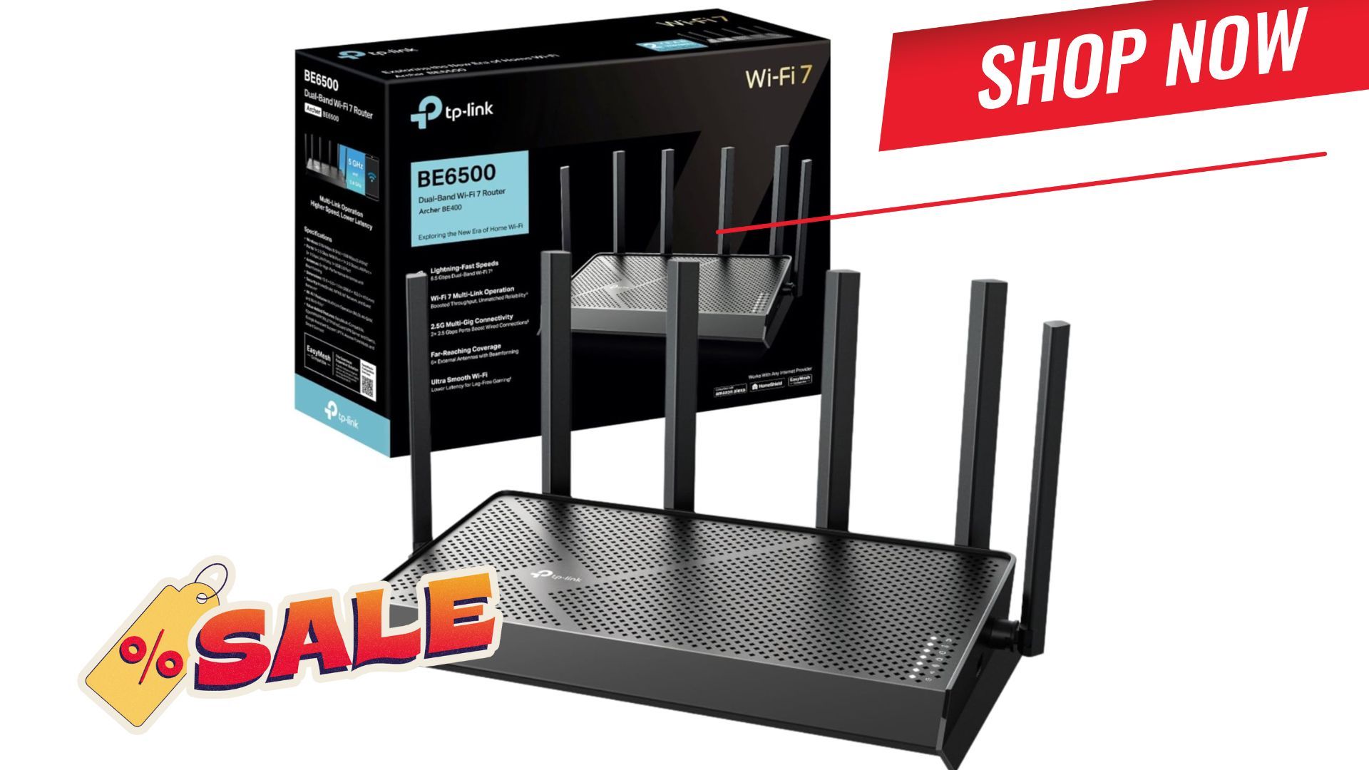 TP-Link Archer BE6500 Wi-Fi 7 Router em Promoção | GAM3S.GG
