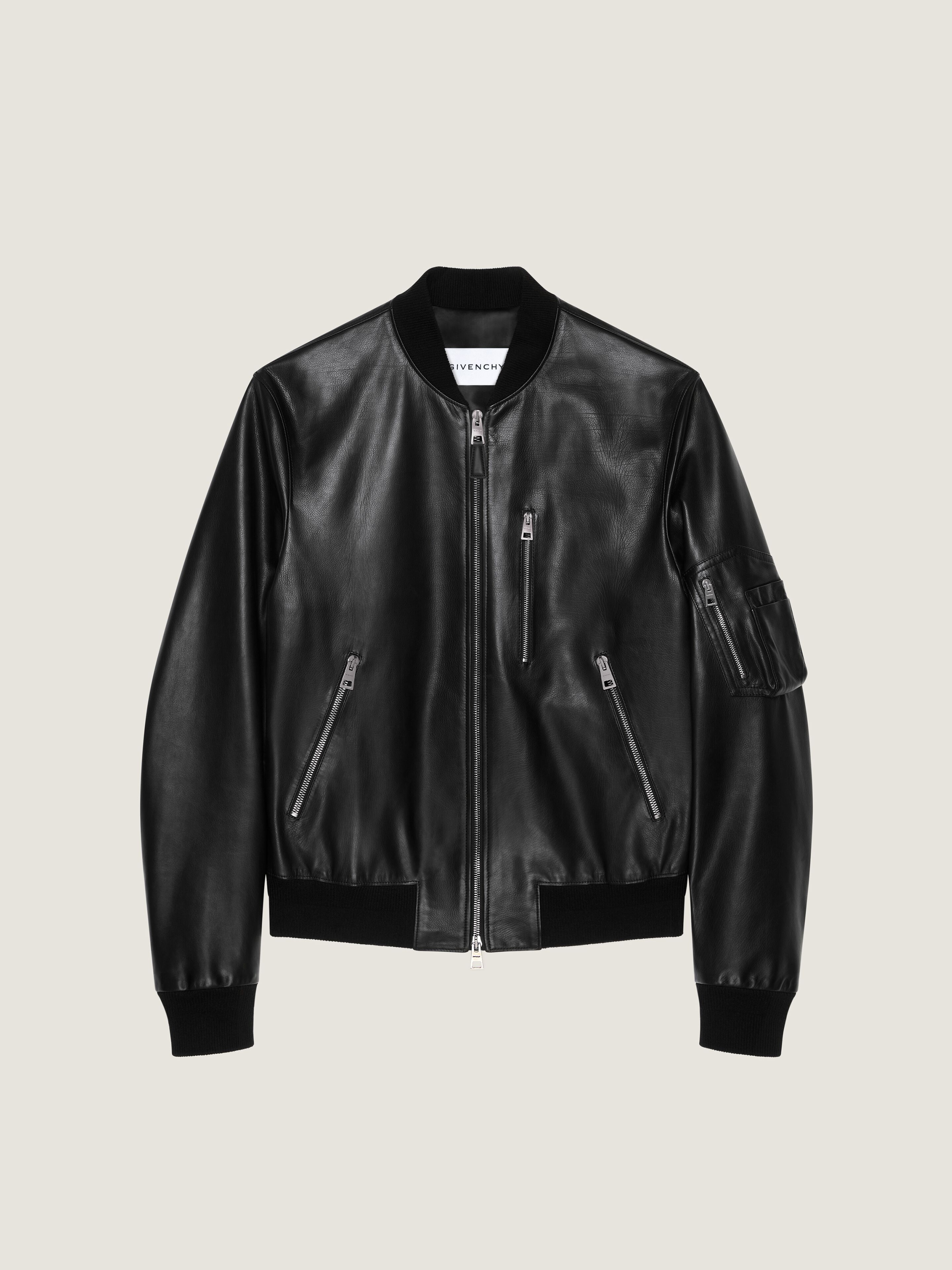 レザー アビエータージャケット - ブラック BM01DB6Y3V-001 - ハイ