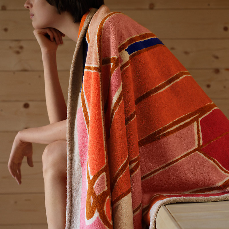 ビーチタオル 《3サーフ》 - グレー | Hermès - エルメス-公式サイト