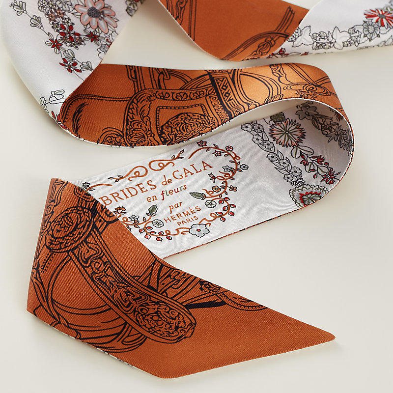 Brides de Gala en Fleurs Twilly - White | Hermès USA