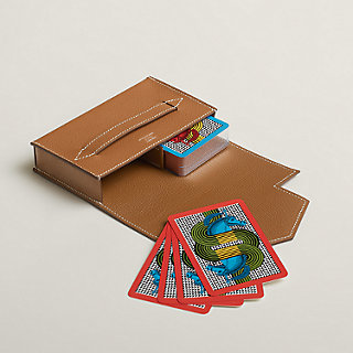 Etui à cartes de bridge Lord Pocket - Marron | Hermès Canada