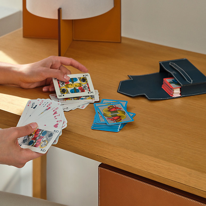 Etui à cartes de bridge Lord Pocket - Marron | Hermès Canada