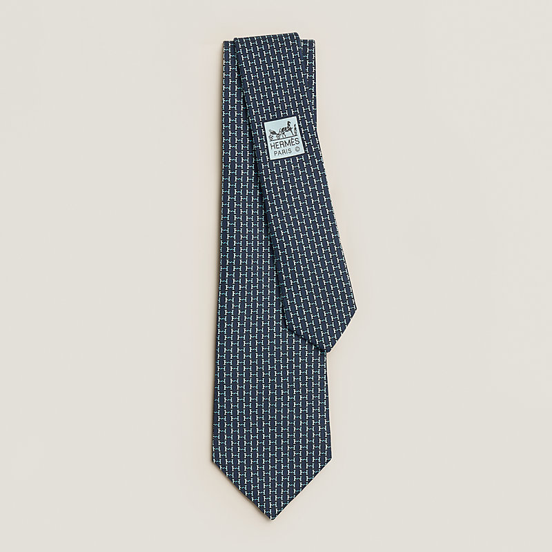H Twist tie - Blue | Hermès USA