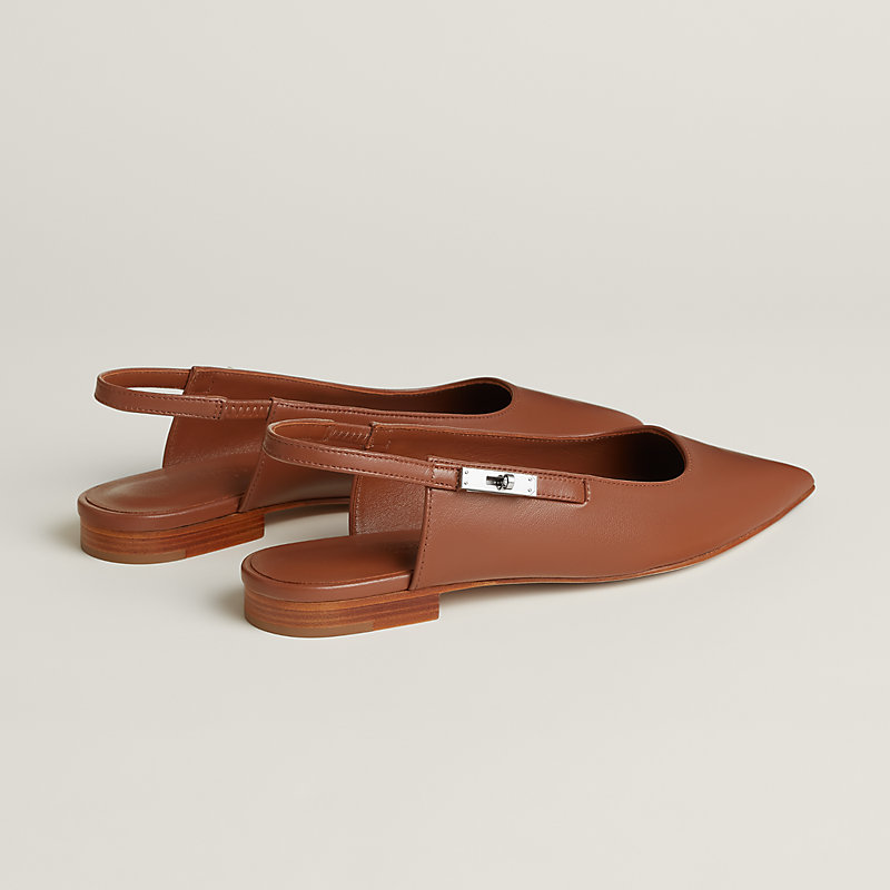 Lovely slingback - Beige | Hermès Canada