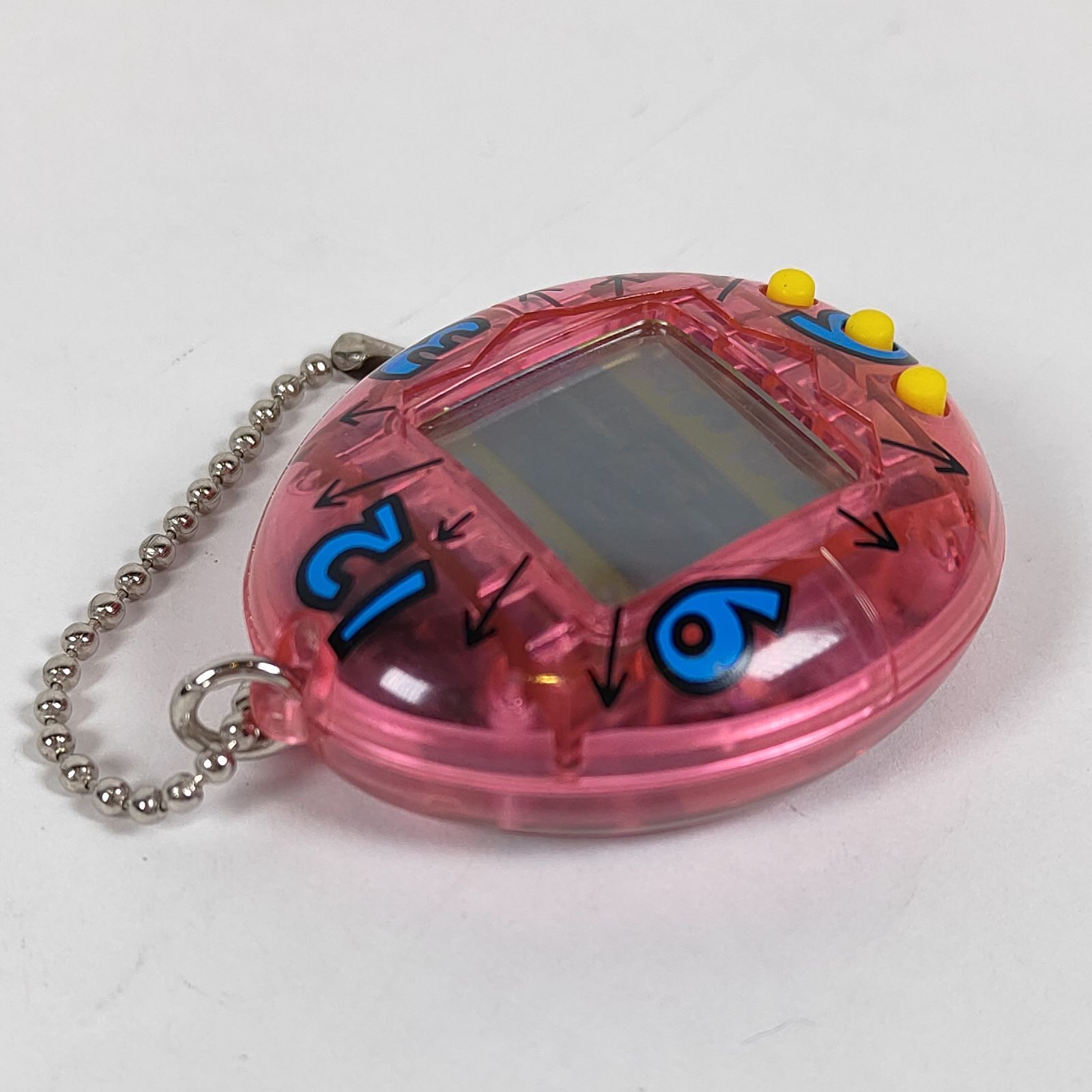 ☆ バンダイ 初代 たまごっち スケルトンピンク色（時計柄） ☆ - メルカリ