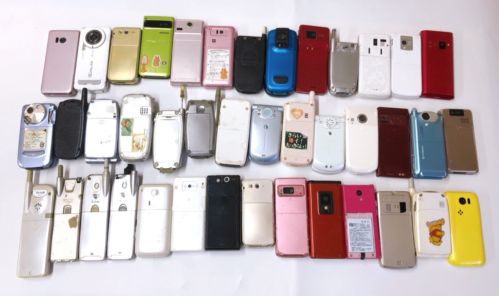 1407-1595】 携帯電話 大量おまとめ 41点 約3.5kg 未選別 ジャンク品