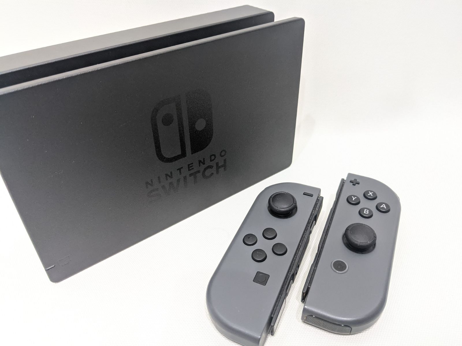 中古品】 ニンテンドースイッチ 本体 グレー 付属品完品 2018 初期型