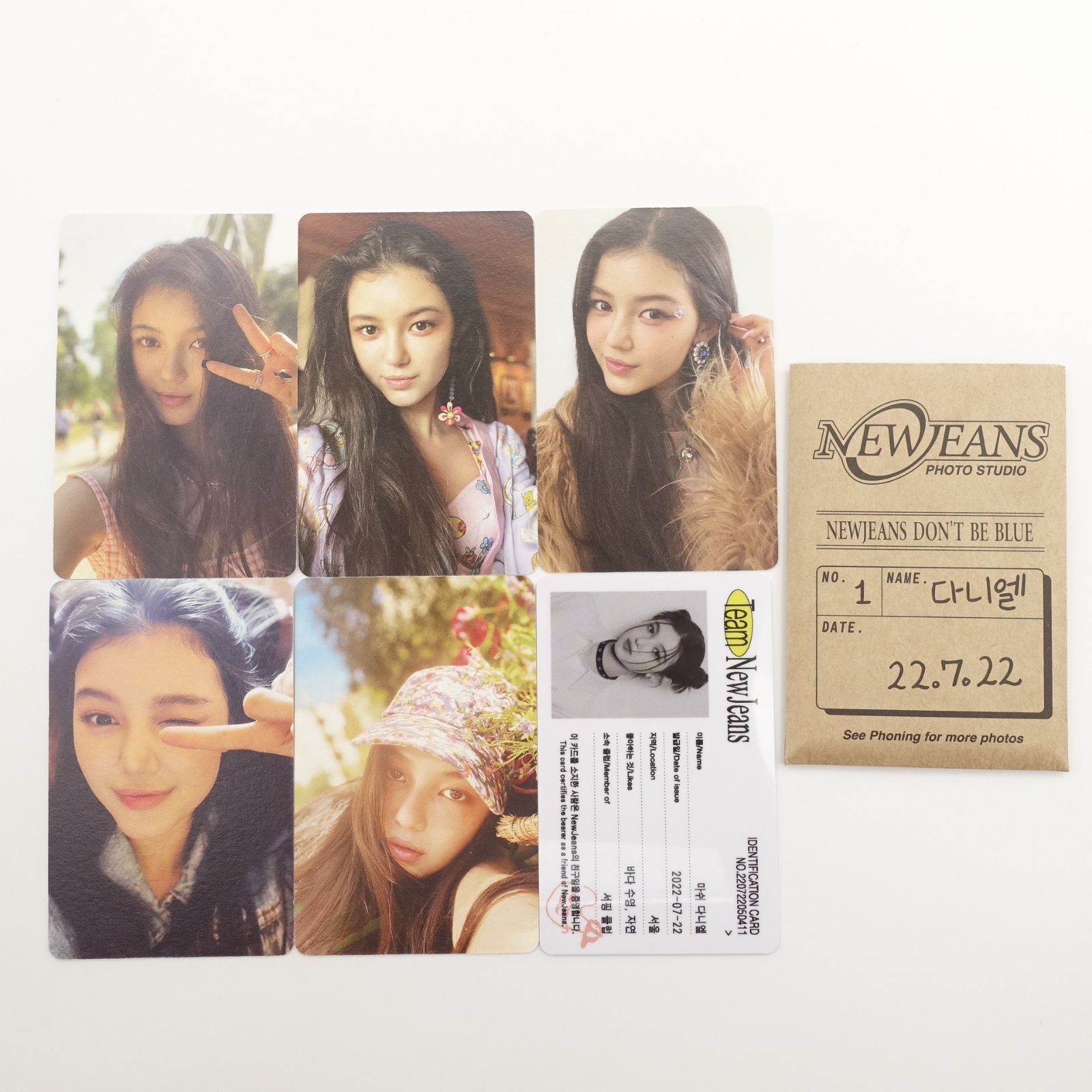 NewJeans ダニエル トレカ 6枚セット IDカード フォト カード ニュー