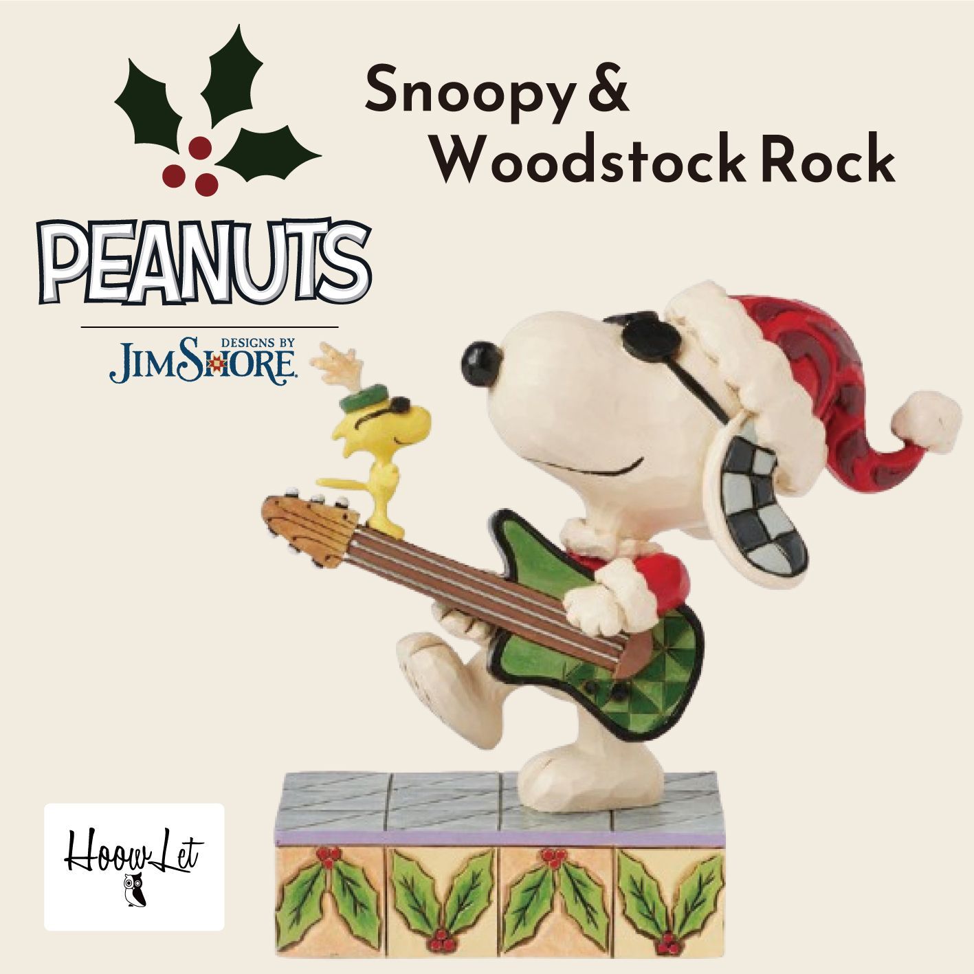 ジムショア クリスマス スヌーピー&ウッドストック ロック スヌーピー