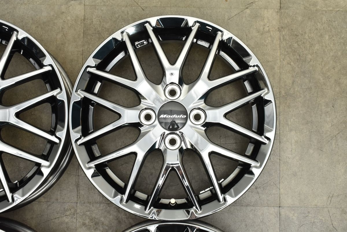 美品】Modulo MS-034 15in 4.5J +45 PCD100 4本セット ブラック