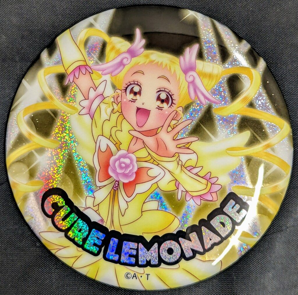 全プリキュア 20th LIVE ライブ ホログラム缶バッジ キュアサンシャイン